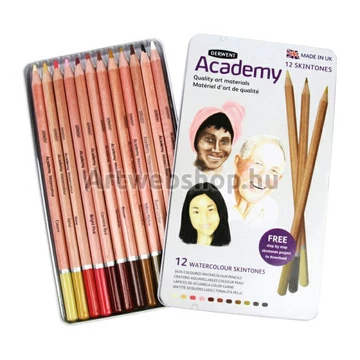 Academy Akvarell Ceruza - 12 darabos készlet (Arctónusok)