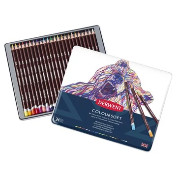Derwent Coloursoft Ceruza - 24 darabos készlet