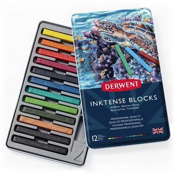 Derwent Inktense Tintakréta - 12 darabos készlet