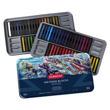 Derwent Inktense Tintakréta - 72 darabos készlet