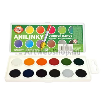 Anilinky Akvarellfesték - 12 darabos készlet