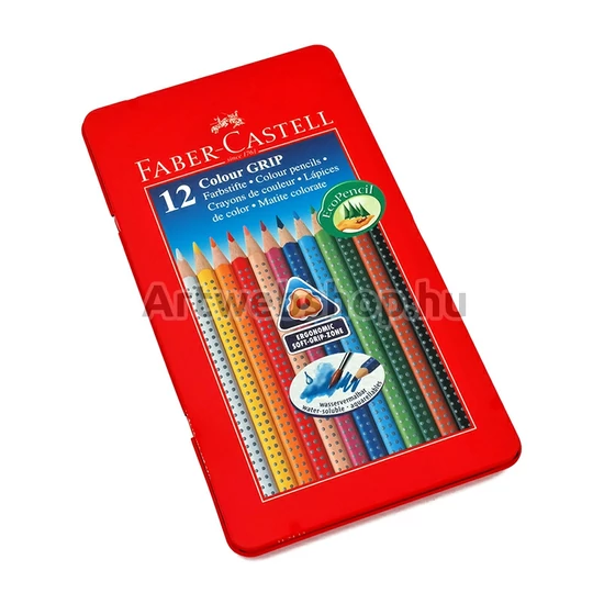 Faber-Castell Grip Színes Ceruza - 12 darabos készlet